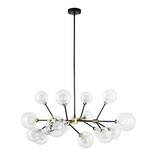 Corrigan Studio Richert 12 Light Sputnik Modern Linear Chandelier